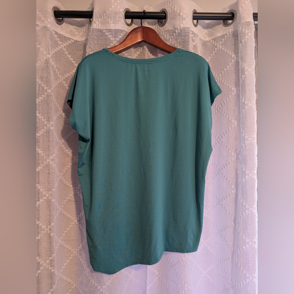 Champion Teal Women's Blouse with Knot Detail - Picture 2 of 3